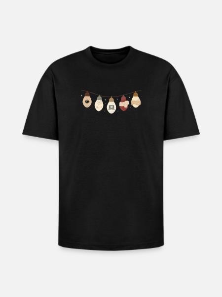 comfy lights winter - Heavyweight Unisex T-Shirt HAMMER by Gildan - black