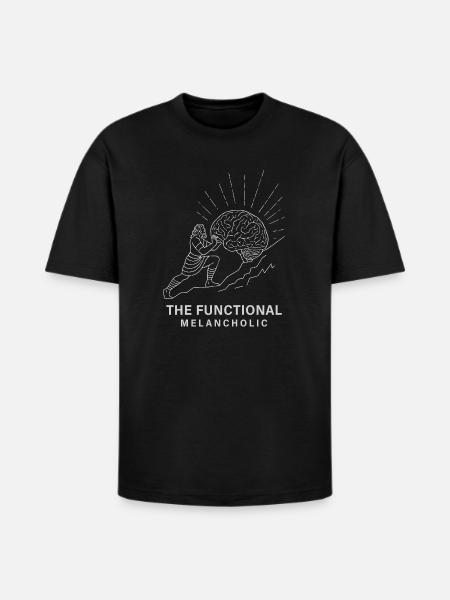 The Functional Melancholic - Heavyweight Unisex T-Shirt HAMMER by Gildan - black