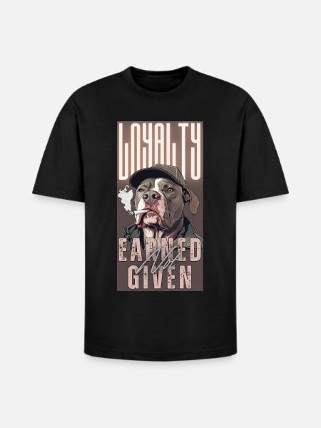Loyalty Earned Not Given - Heavyweight Unisex T-Shirt HAMMER by Gildan - black