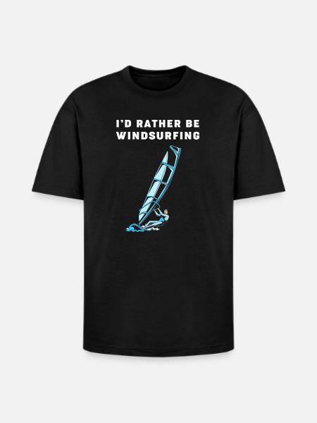 Windsurfer Water Sports Windsurfing - Heavyweight Unisex T-Shirt HAMMER by Gildan - black