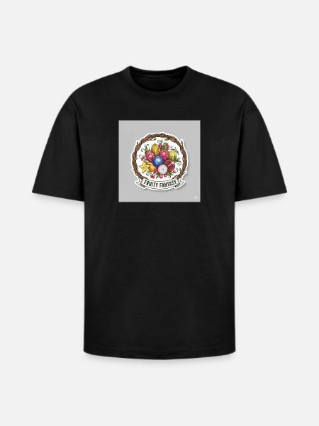 Fruity Fantasy Fruit Medley - Heavyweight Unisex T-Shirt HAMMER by Gildan - black