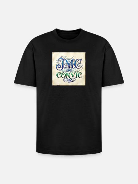 IMC Convic Monogram Flourish - Heavyweight Unisex T-Shirt HAMMER by Gildan - black