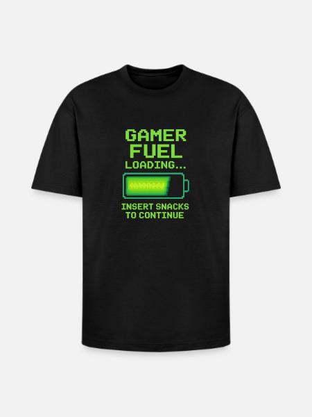 Gamer fuel - Heavyweight Unisex T-Shirt HAMMER by Gildan - black