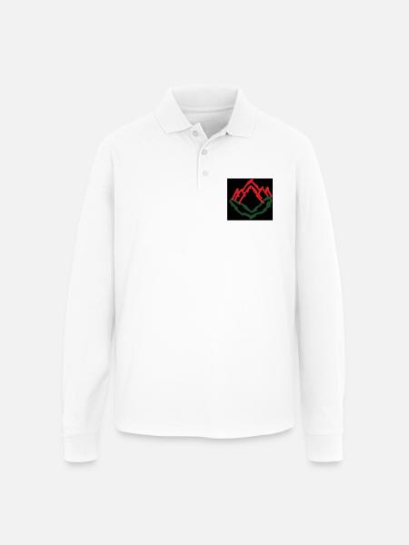 IMG_0129 - Unisex Long Sleeve Pique Polo Shirt - white