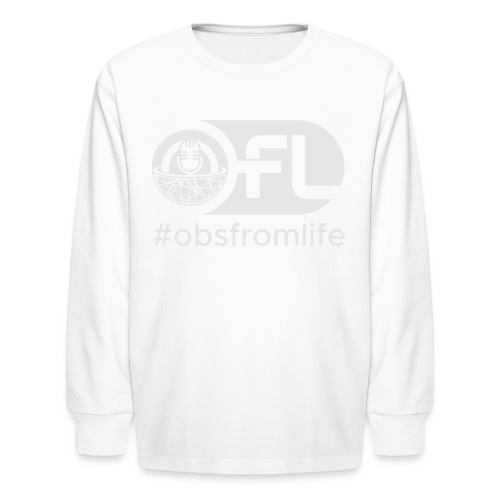 Observations from Life Logo with Hashtag - Kids' Long Sleeve T-Shirt