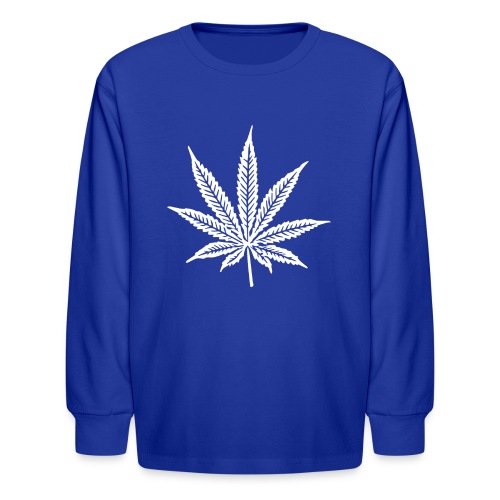 Cannabis Leaf - Kids' Long Sleeve T-Shirt