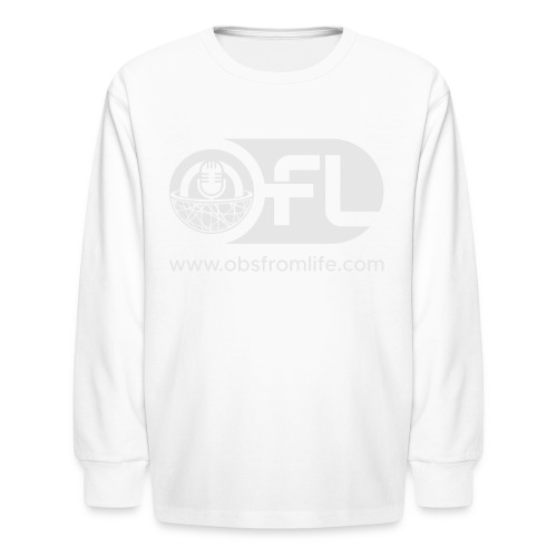 Observations from Life Logo with Web Address - Kids' Long Sleeve T-Shirt