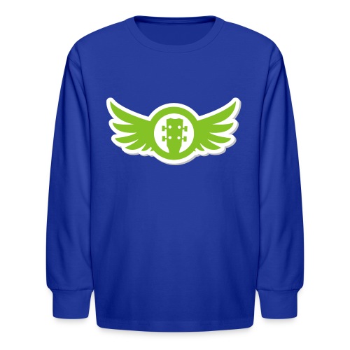 Ukulele Gives You Wings (Green) - Kids' Long Sleeve T-Shirt