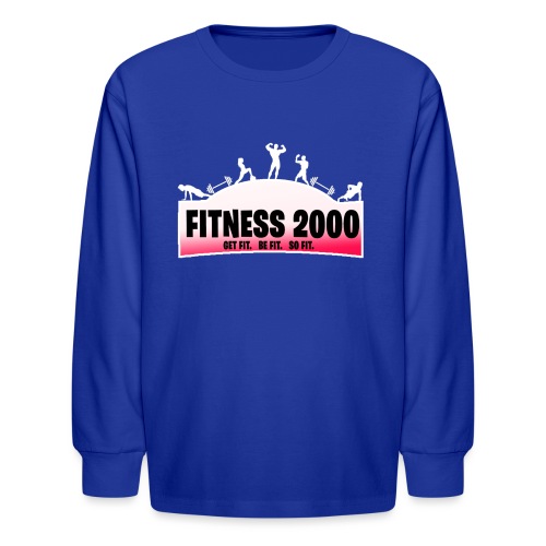 Fitness 2000 Gamer Logo Pink! - Kids' Long Sleeve T-Shirt