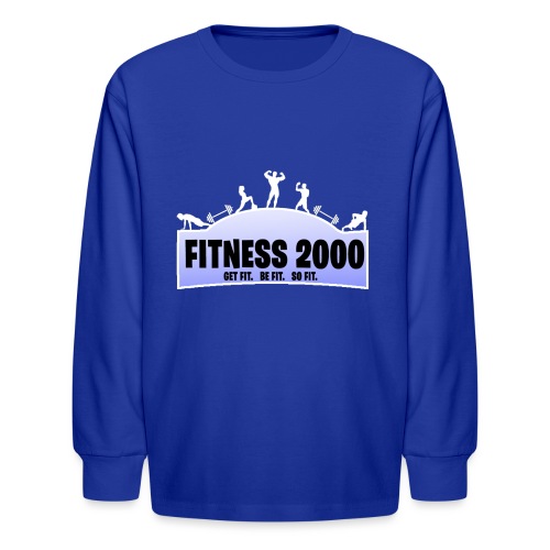 Fitness 2000 Gamer Blue! - Kids' Long Sleeve T-Shirt