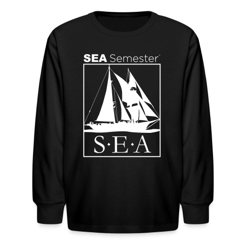 SEA_logo_WHITE_eps - Kids' Long Sleeve T-Shirt