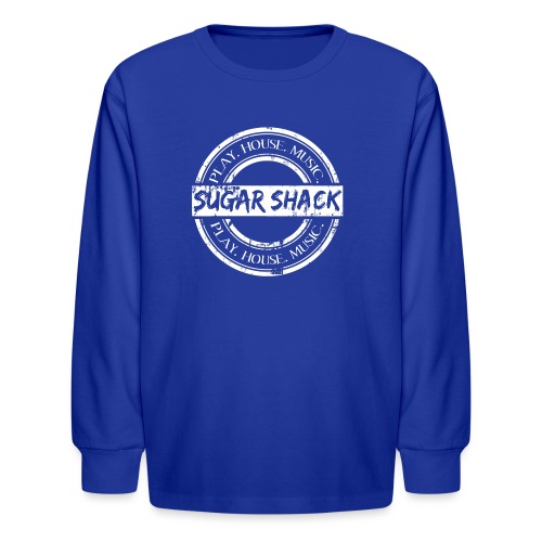 Shack logo White - Kids' Long Sleeve T-Shirt