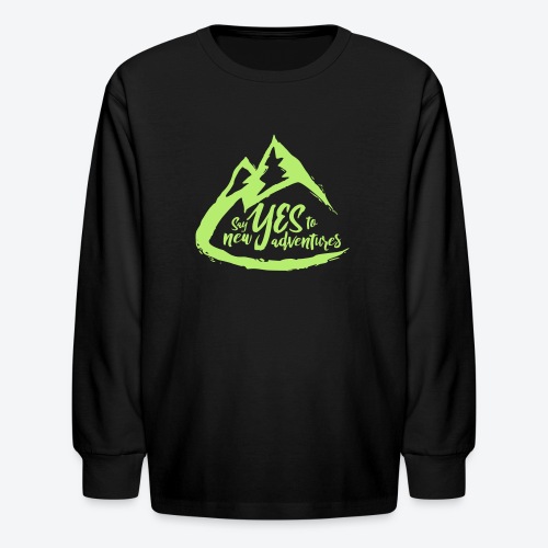 Say Yes to Adventure - Coloured - Kids' Long Sleeve T-Shirt
