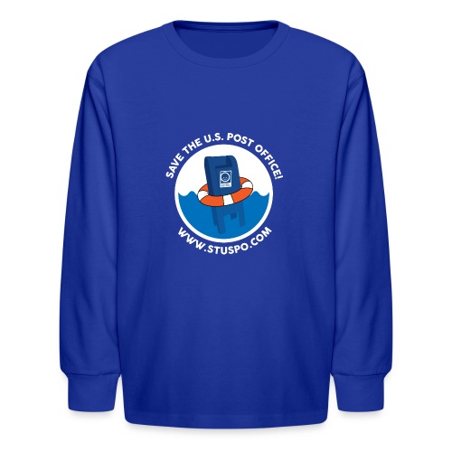 Save the U.S. Post Office - White - Kids' Long Sleeve T-Shirt