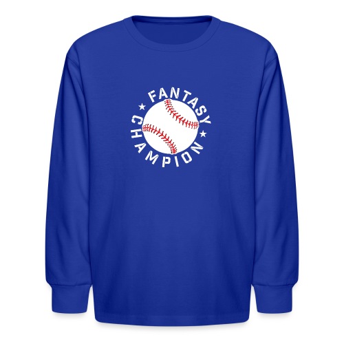 Fantasy Baseball Champion - Kids' Long Sleeve T-Shirt