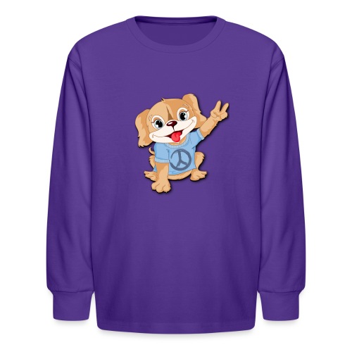 Peace Puppy - Kids' Long Sleeve T-Shirt