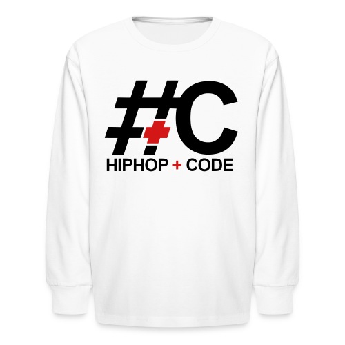 hiphopandcode-logo-2color - Kids' Long Sleeve T-Shirt
