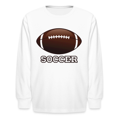 American Football Fan Gag Gift - Kids' Long Sleeve T-Shirt