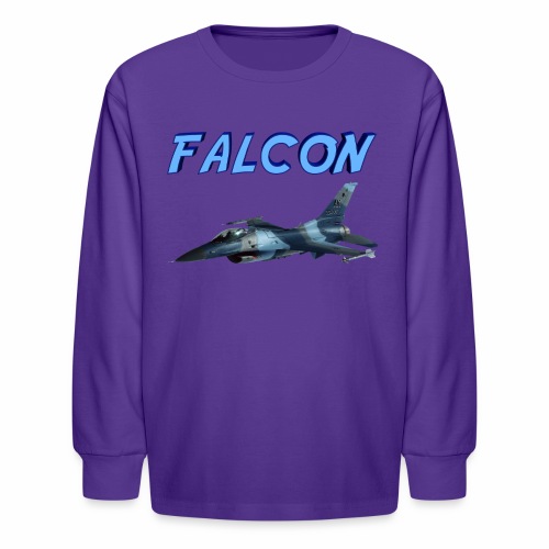 F-16 Fighting Falcon - Kids' Long Sleeve T-Shirt