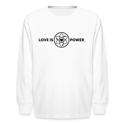 Love Is Power Logo - Kids' Long Sleeve T-Shirt