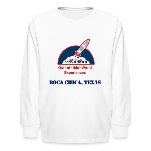 Space Voyagers - Boca Chica, Texas - Kids' Long Sleeve T-Shirt