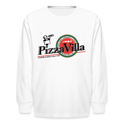 Pizza Villa logo - Kids' Long Sleeve T-Shirt
