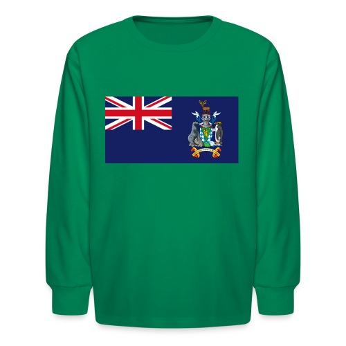South Georgia and the South Sandwich Islands Flag - Kids' Long Sleeve T-Shirt