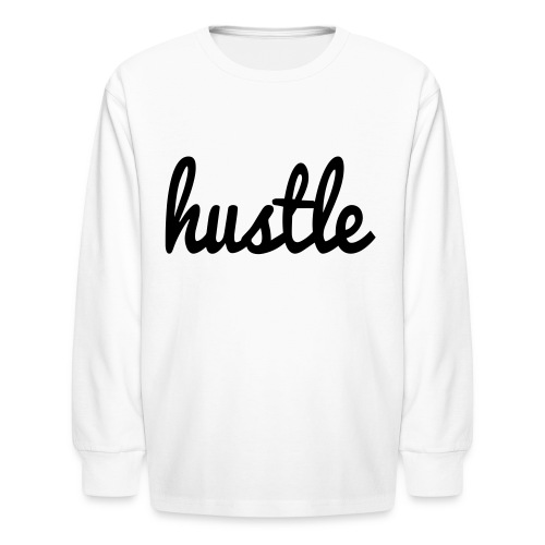 hustle vector - Kids' Long Sleeve T-Shirt