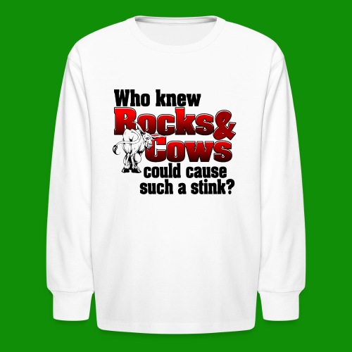 Who Knew? Rocks and Cows - Kids' Long Sleeve T-Shirt