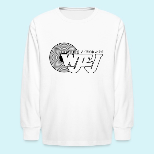 WJEJ Radio Record Logo - Kids' Long Sleeve T-Shirt