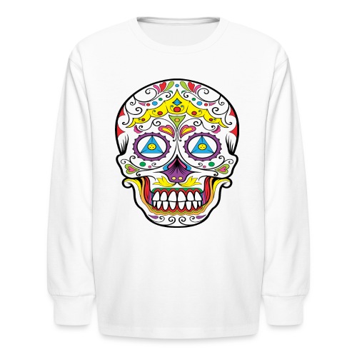 Skull - Kids' Long Sleeve T-Shirt