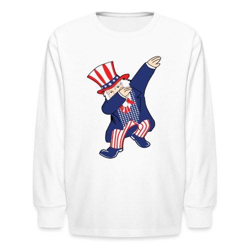 Dab Uncle Sam - Kids' Long Sleeve T-Shirt