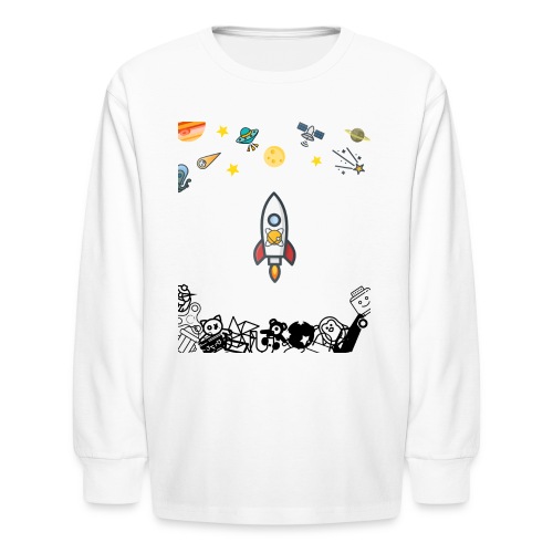 Go to the space - Kids' Long Sleeve T-Shirt