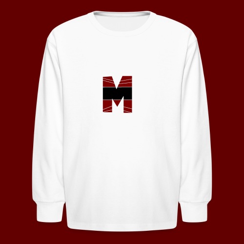 RED AND BLACK M Logo Season 1 - Kids' Long Sleeve T-Shirt