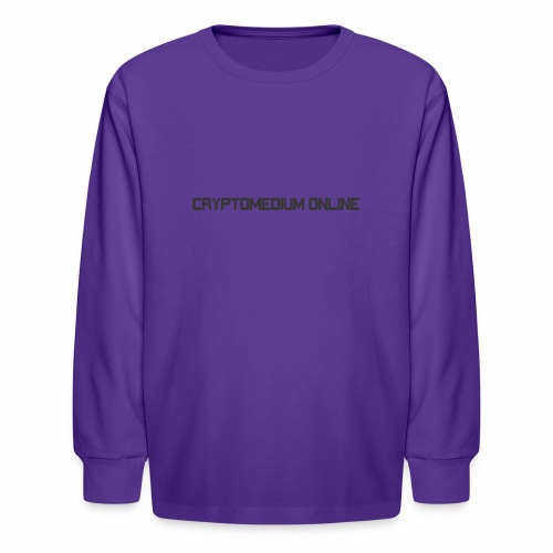Cryptomedium logo dark - Kids' Long Sleeve T-Shirt