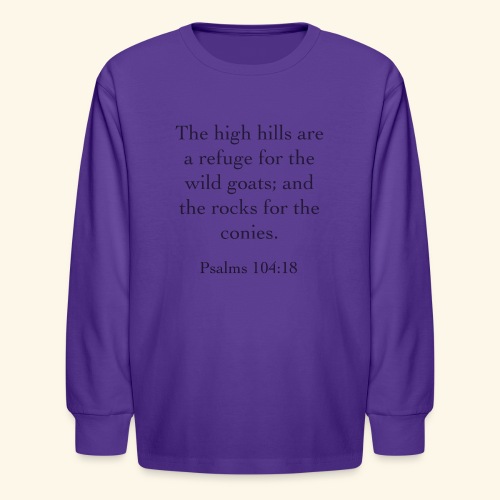 High Hills KJV - Kids' Long Sleeve T-Shirt