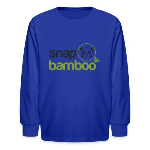 Snap Bamboo Square Logo Branded - Kids' Long Sleeve T-Shirt