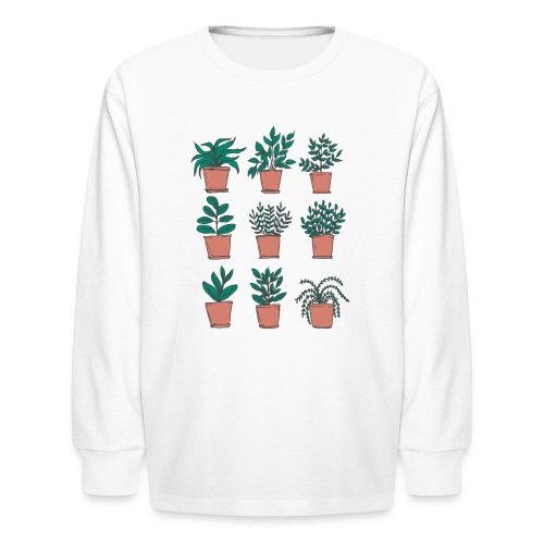 Flowerpots - Kids' Long Sleeve T-Shirt