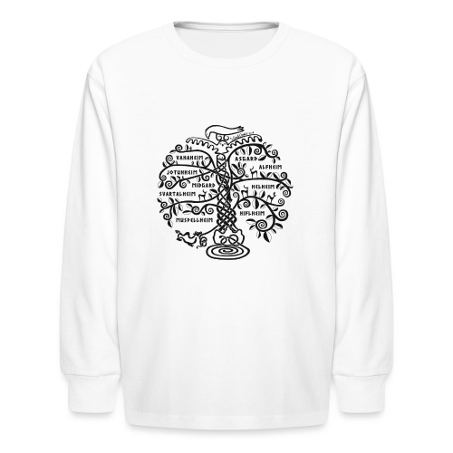 Yggdrasil - The World Tree - Kids' Long Sleeve T-Shirt