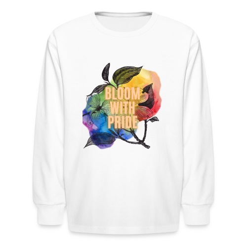 Bloom With Pride - Kids' Long Sleeve T-Shirt