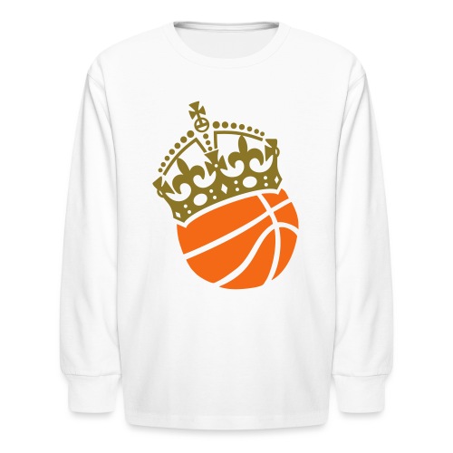 basketball crown 2c - Kids' Long Sleeve T-Shirt