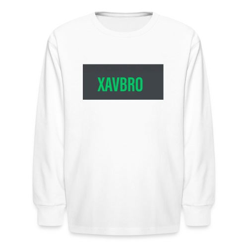 xavbro green logo - Kids' Long Sleeve T-Shirt