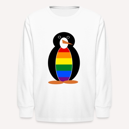 Gay Pride Penguin - Kids' Long Sleeve T-Shirt