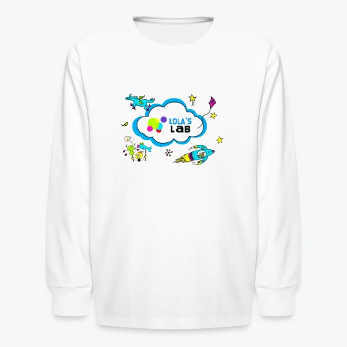 Lola's Lab illustrated logo tee - Kids' Long Sleeve T-Shirt