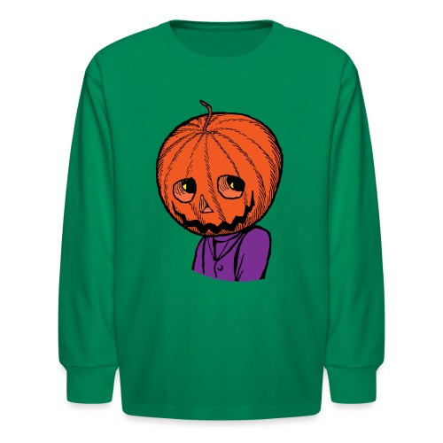 Pumpkin Head Halloween - Kids' Long Sleeve T-Shirt