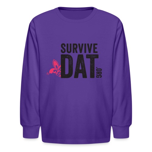 survive dat final logo stacked org color notag out - Kids' Long Sleeve T-Shirt