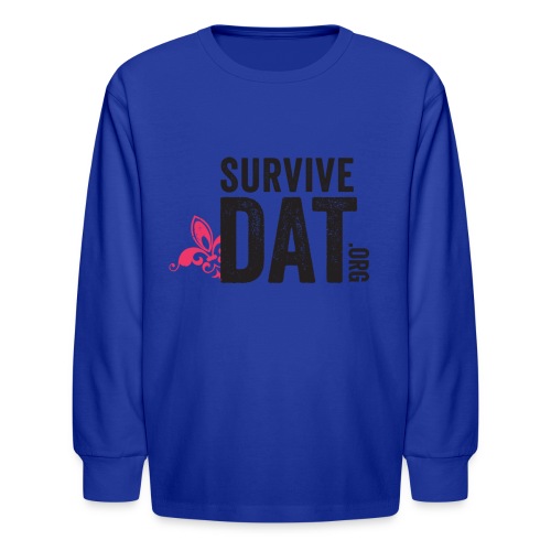 survive dat final logo stacked org color notag out - Kids' Long Sleeve T-Shirt