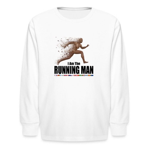I am the Running Man - Cool Sportswear - Kids' Long Sleeve T-Shirt