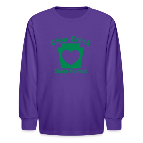 Clear Creek State Forest Keystone Heart - Kids' Long Sleeve T-Shirt