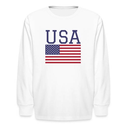 USA American Flag - Fourth of July Everyday - Kids' Long Sleeve T-Shirt